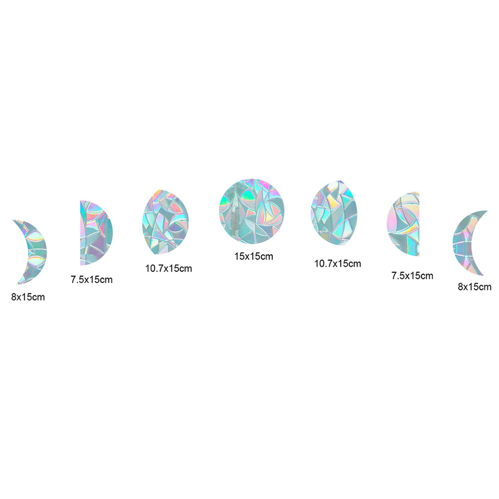 Rainbow Reflective Sticker Sun Light Catcher Window Stickers Refraction Decals Light Catching Glass Decoration Wall Stickers: RPS010