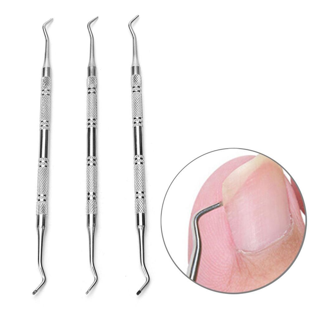 Stainless Steel Double Ended Ingrown Toe Nail Lifter Correction Pedicure Tool