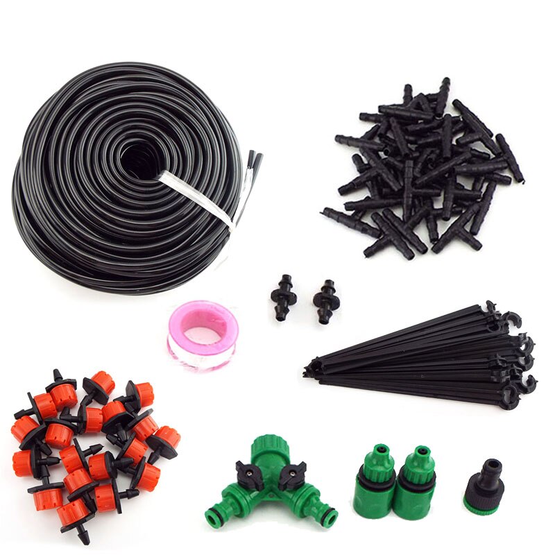 5-50M Garden watering Drip Irrigation Spray Nozzle Kit Micro sprinklers system 4/7mm hose plant veg Water irrigazione Set