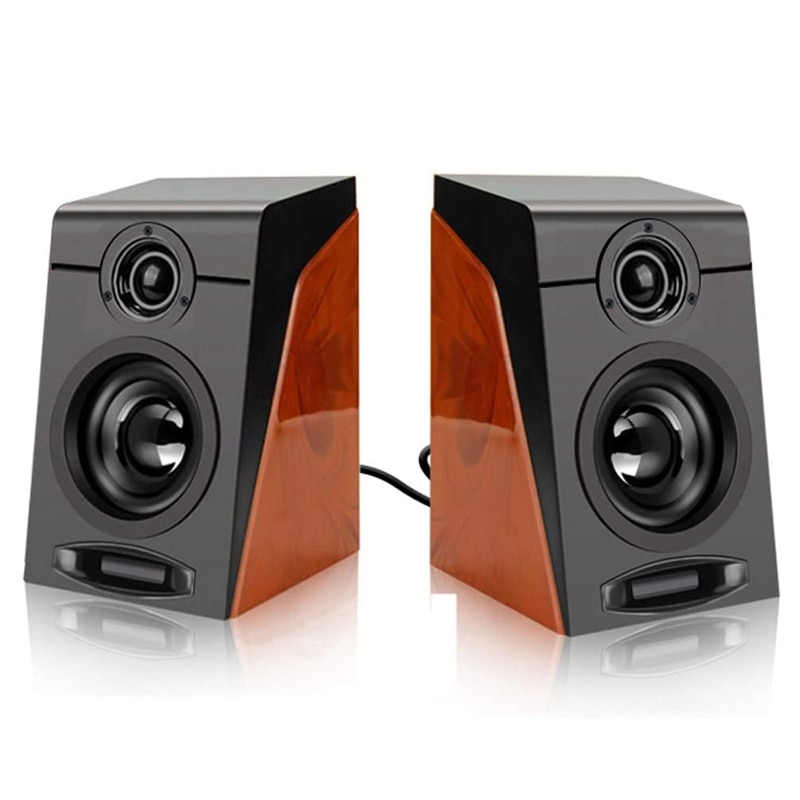 Computer Speakers Met Surround Stereo Usb Bedrade Powered Multimedia Speaker Voor Pc/Laptops/Smart Telefoon 3Wx2