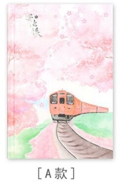 Sakura girl notitieboekje, vulpapier, kleurenplanner, binnenpagina, schrijfwaren, schoolbenodigdheden, dagboek, kawaii: Hoeche cheng