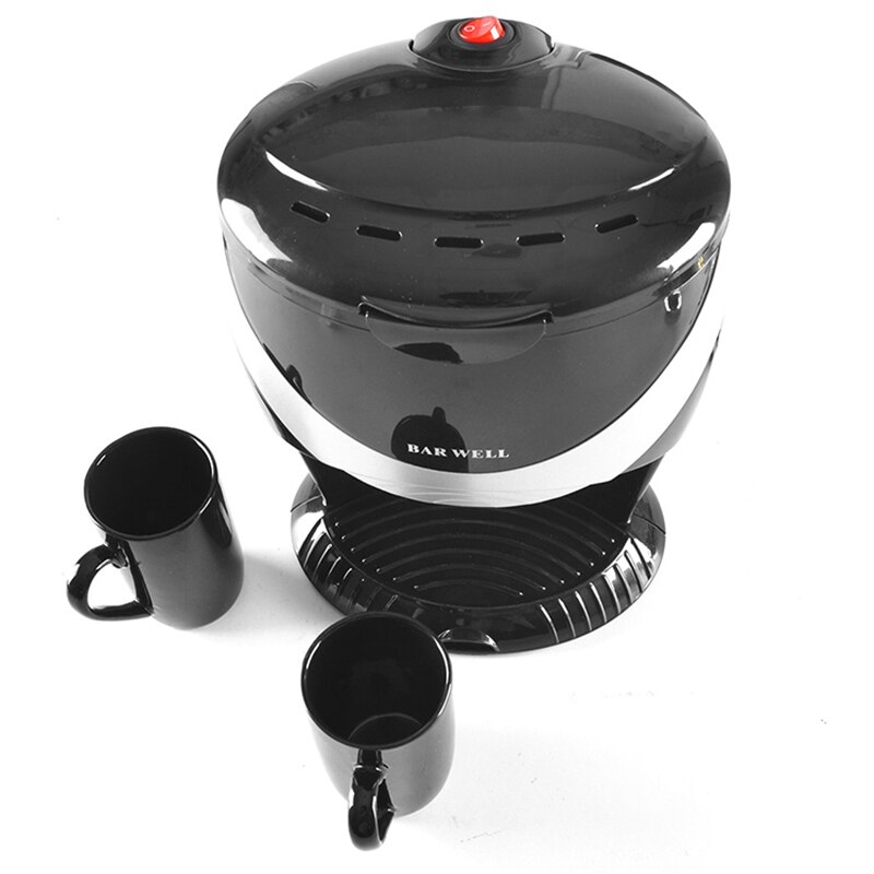 Household small automatic all-in-one machine 450W American drip coffee machine Double cup filter tea brewer