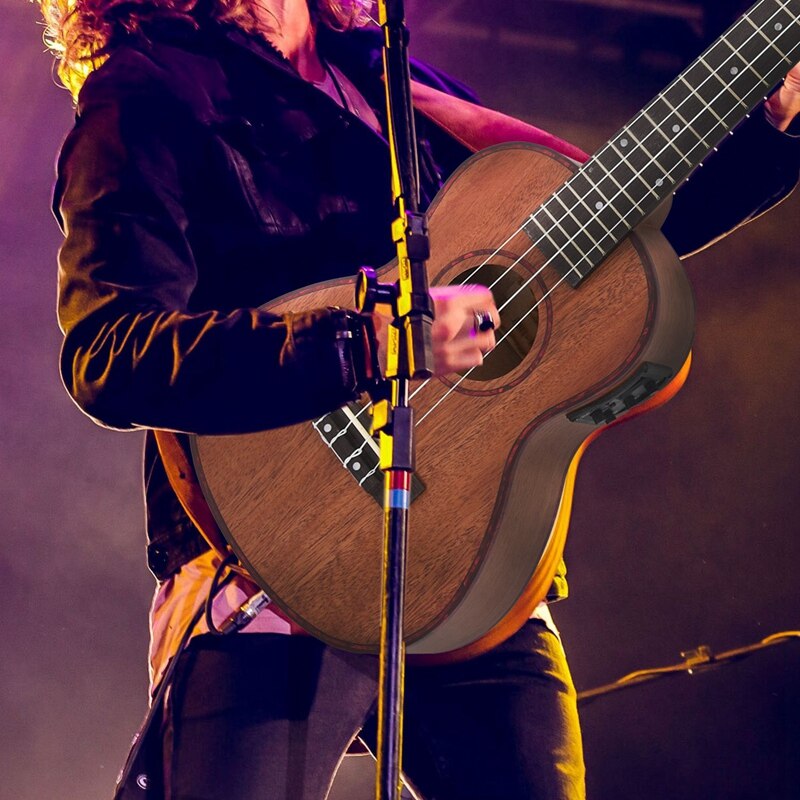 IRIN 24 Inch Electroacoustic Ukulele Abalone Shell Edge 18 Fret Four Strings Hawaii Guitar With Built-In EQ Pickup