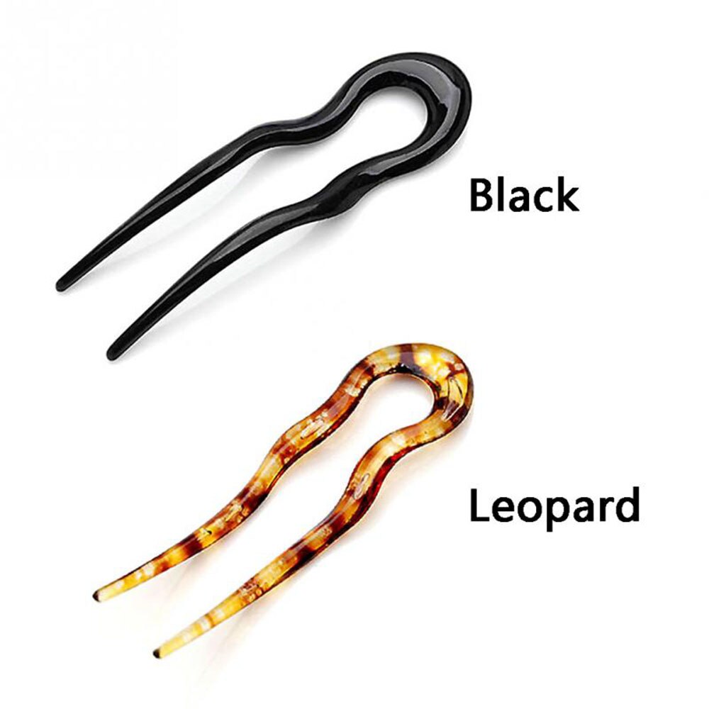 Pinzas para el pelo en forma de U, tenedores de plástico simples y convenientes, herramienta de peinado, horquillas, decoración mágica para el pelo, novedad de