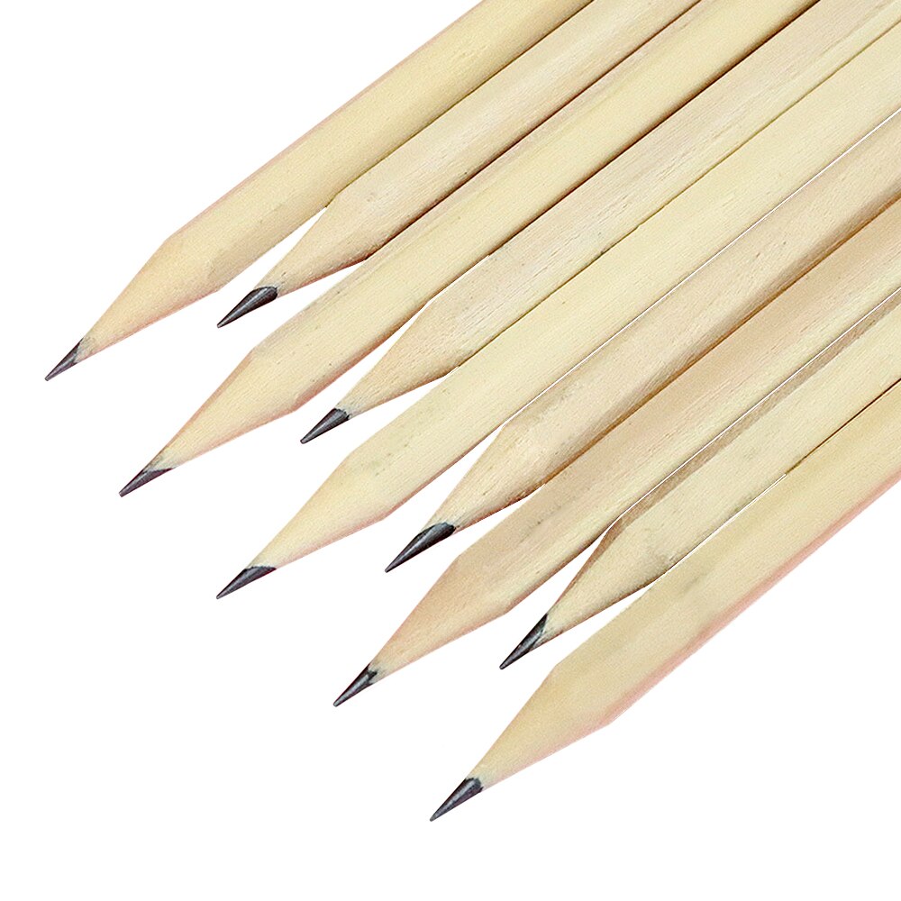 20Pcs Hb Houten Potloden Schetsen Potlood Zwarte Kern Ruwe Hout Nontoxic Kids Potloden School Stationery Office Supply