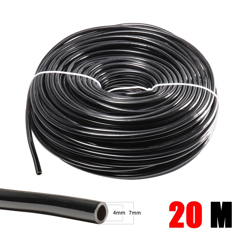 Garden Watering 4/7mm Hose PVC Micro Irrigation Pipe 1/4'' Tubing Irrigation Drip System Sprinkler Tube for Greenhouse Bonsai: 20M