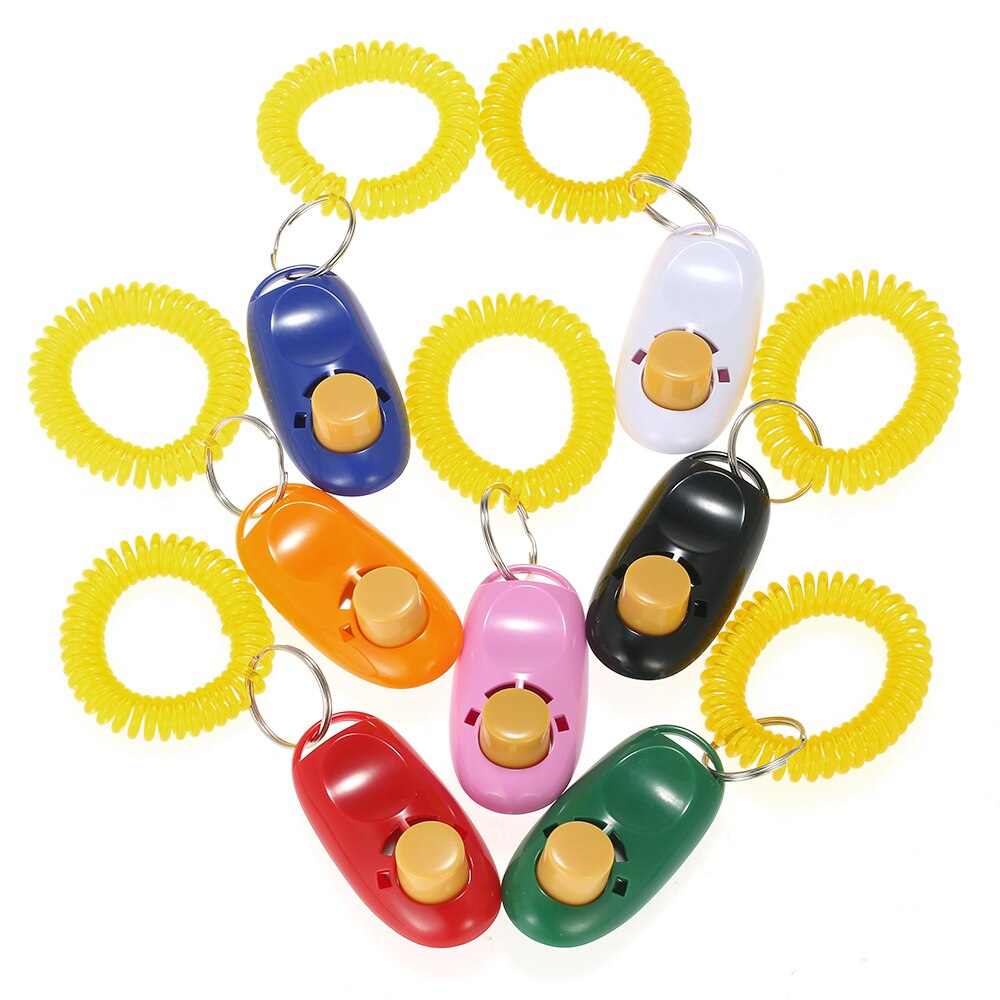 7 Pack Pet Dog Training Clicker Pet Sound Training Device Trainer Aid Wrist Clicker Tool For Most Pet