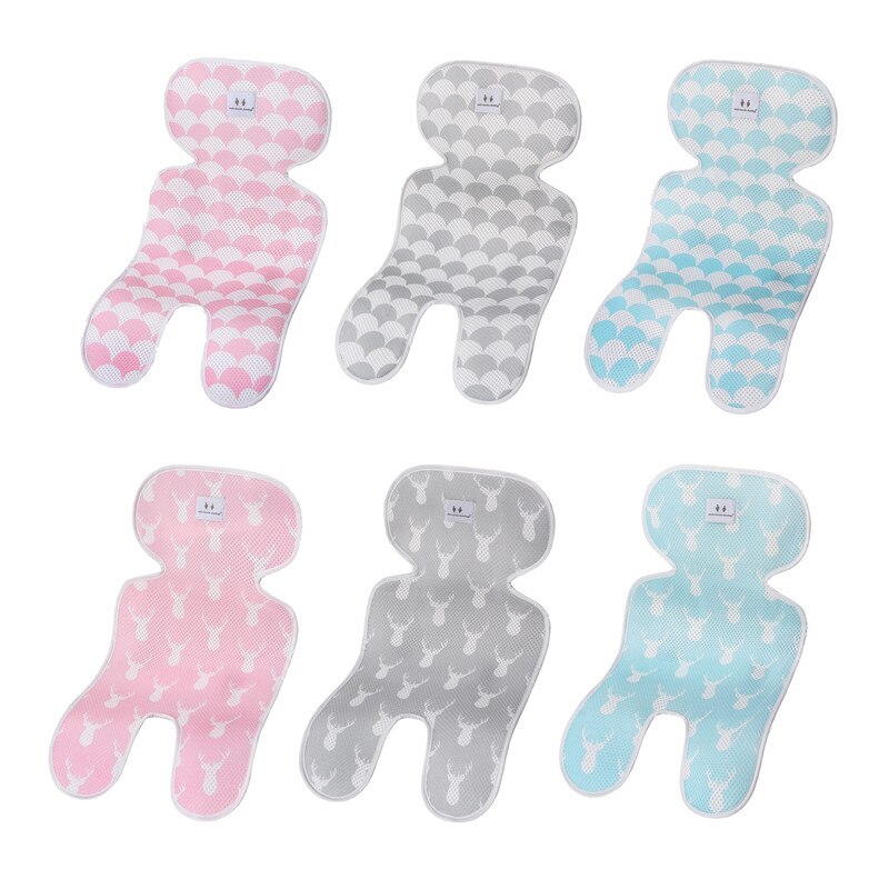 Sommer Kinderwagen Kühlung Pad 3D Luft Gittergewebe Atmungsaktive Kinderwagen matt Matratze Baby Auto Sitz Abdeckung Kissen für Neugeborene 33x67CM