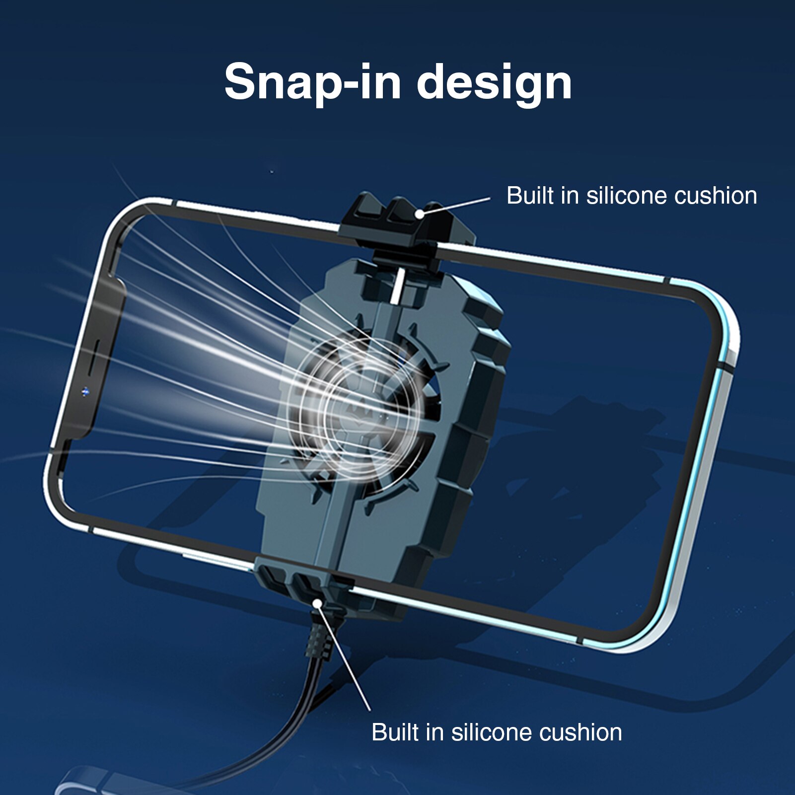 Sistema enfriador de juegos USB para teléfono móvil, ventilador de refrigeración Universal para teléfono inteligente, disipador de calor, soporte de teléfono, radiador para iPhone 12 Pro Max