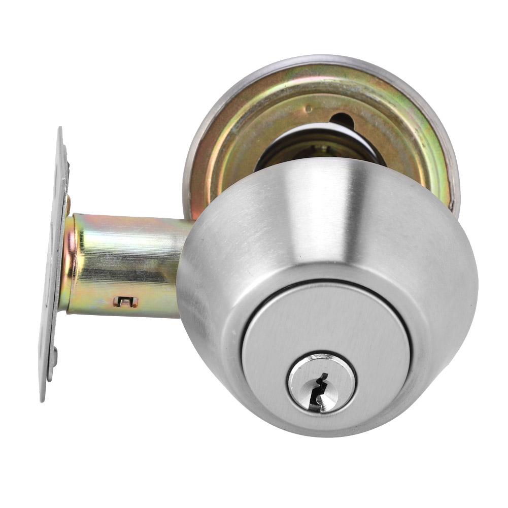 Stainless Steel Door Double Cylinder Deadbolt Lock Keyed on Both Sides for Wood Door