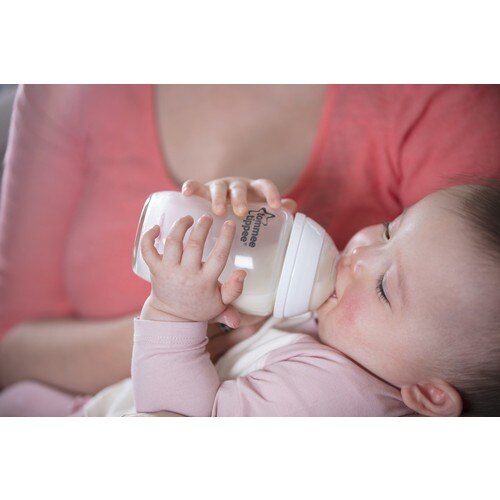 Tommee Tippee PP plus près de la Nature biberon en verre, 150 ml x 1 0 m +