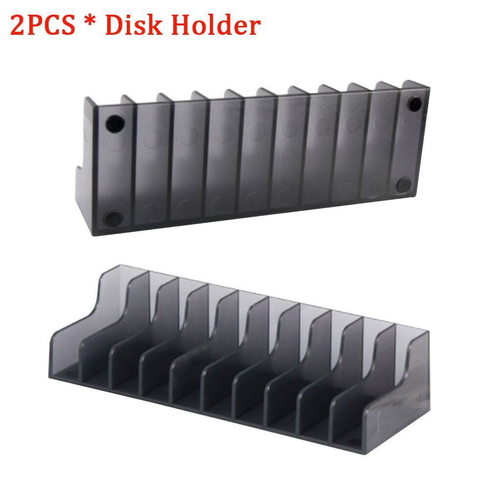 2pcs Storage Stand ABS Plastic Organizer CD Disk Holder Box Game Card Home Black Support Bracket Practical For PlayStation 4