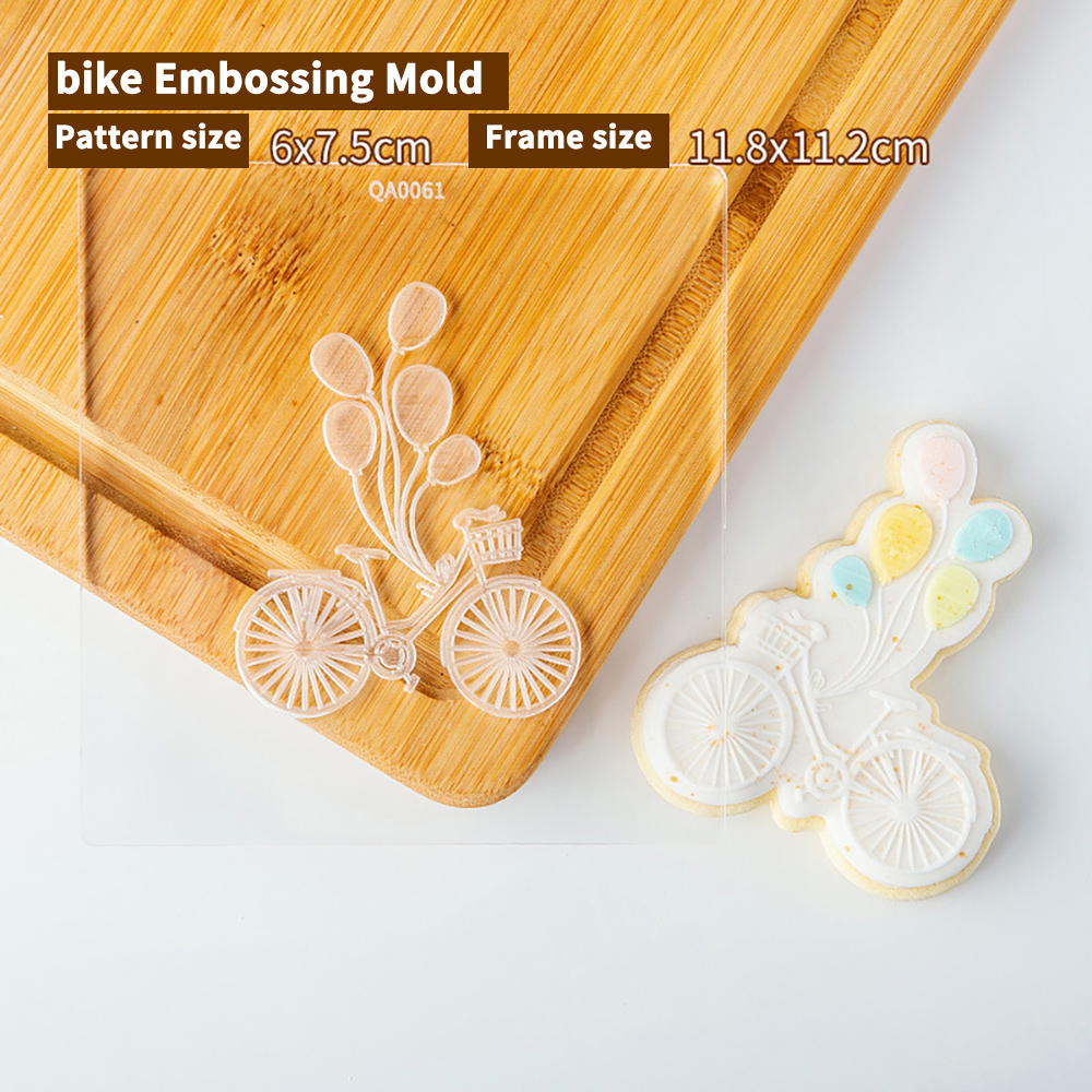 Cortadores de émbolo de galletas de cumpleaños para novio de boda, molde de pastel de Fondant, herramientas de decoración de pasteles de Sugarcraft, sello de galletas: Caqui oscuro