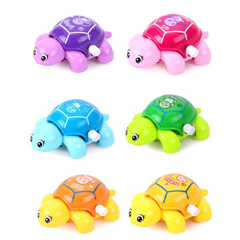 Ctue baby unisex legetøj mini wind up urværk skildpadde børn søde skildpadde dyr baby legetøj: Default Title