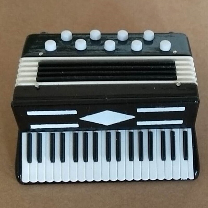 Super -Miniatuur Accordeon Mini Muziekinstrument Accordeon Prachtige Muziekinstrumenten Decoratie Muziek