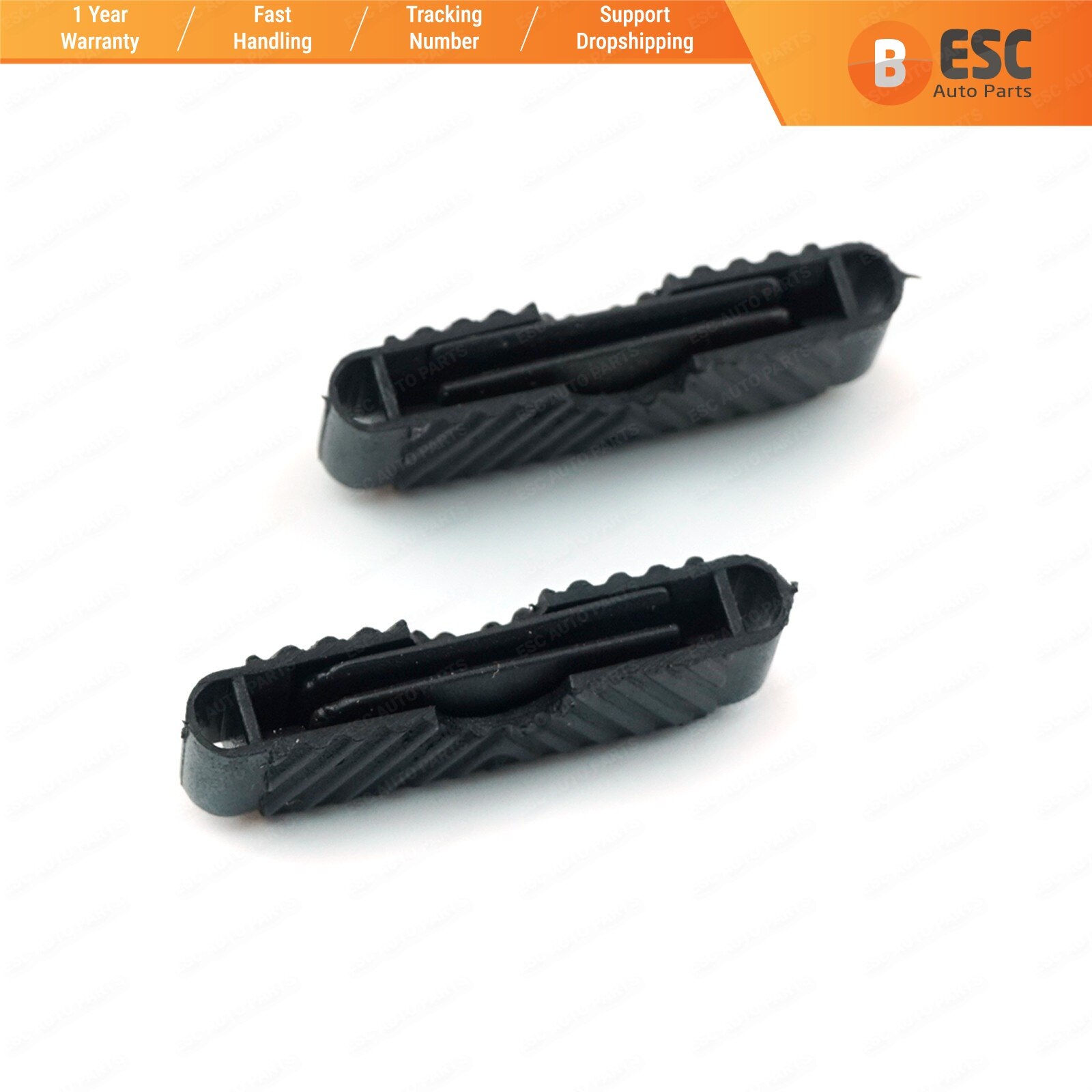 Esc auto dele esr 28 2 styks soltag reparationsbeslag med indvendig gummi del til peugeot 206 307 406 407 skib fra tyrkiet