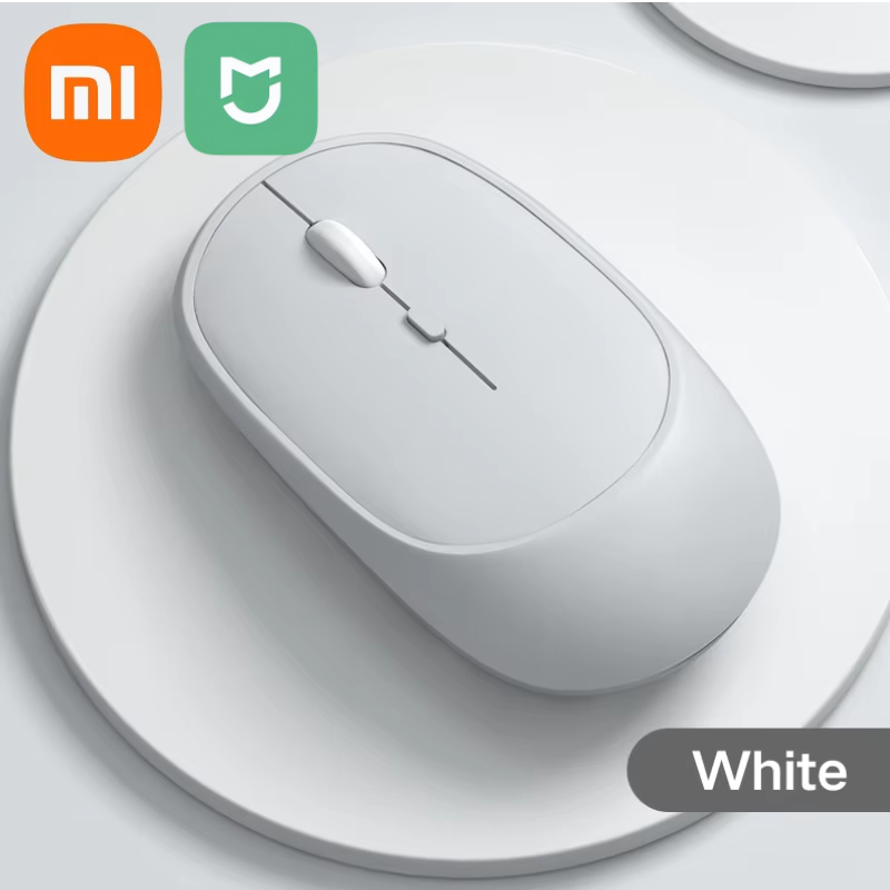 Mysz bezprzewodowa Xiaomi MIJIA kompatybilna z Bluetooth 2.4G podwójny tryb cicha mysz regulowana DPI USB akumulatorowa mysz biurowa do gier: FIOLETOWY