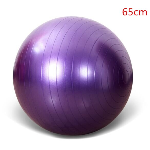 Sports Yoga Balls Bola Pilates Fitness Gym Balance Fitball Exercise Pilates Workout Massage Ball 45cm 55cm 65cm 75cm: 65cm Purple