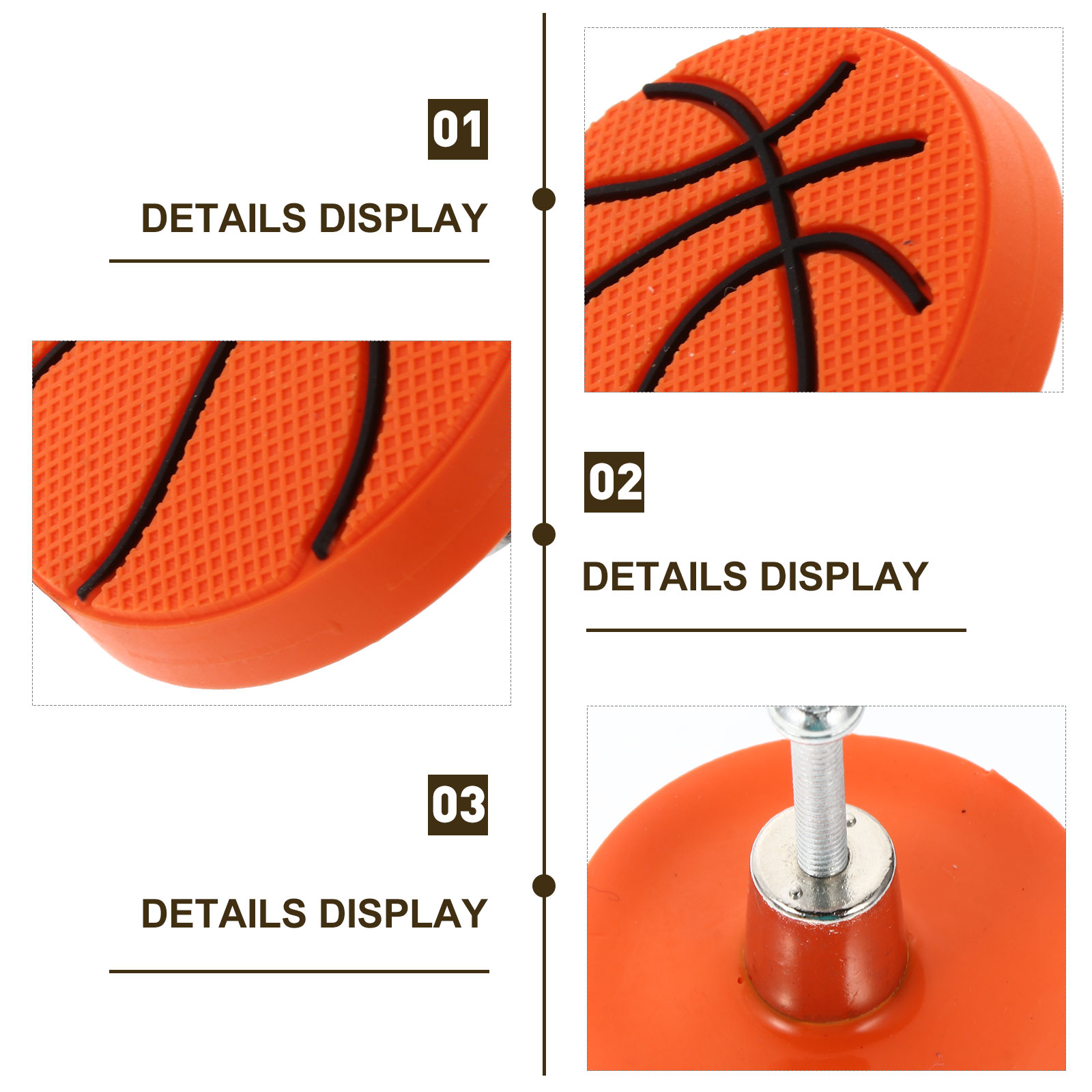 6 stk. fodbold skuffegreb børnekommode sorte gummigarderobegreber skabsgreb kollisionssikre knopper dørbeslag