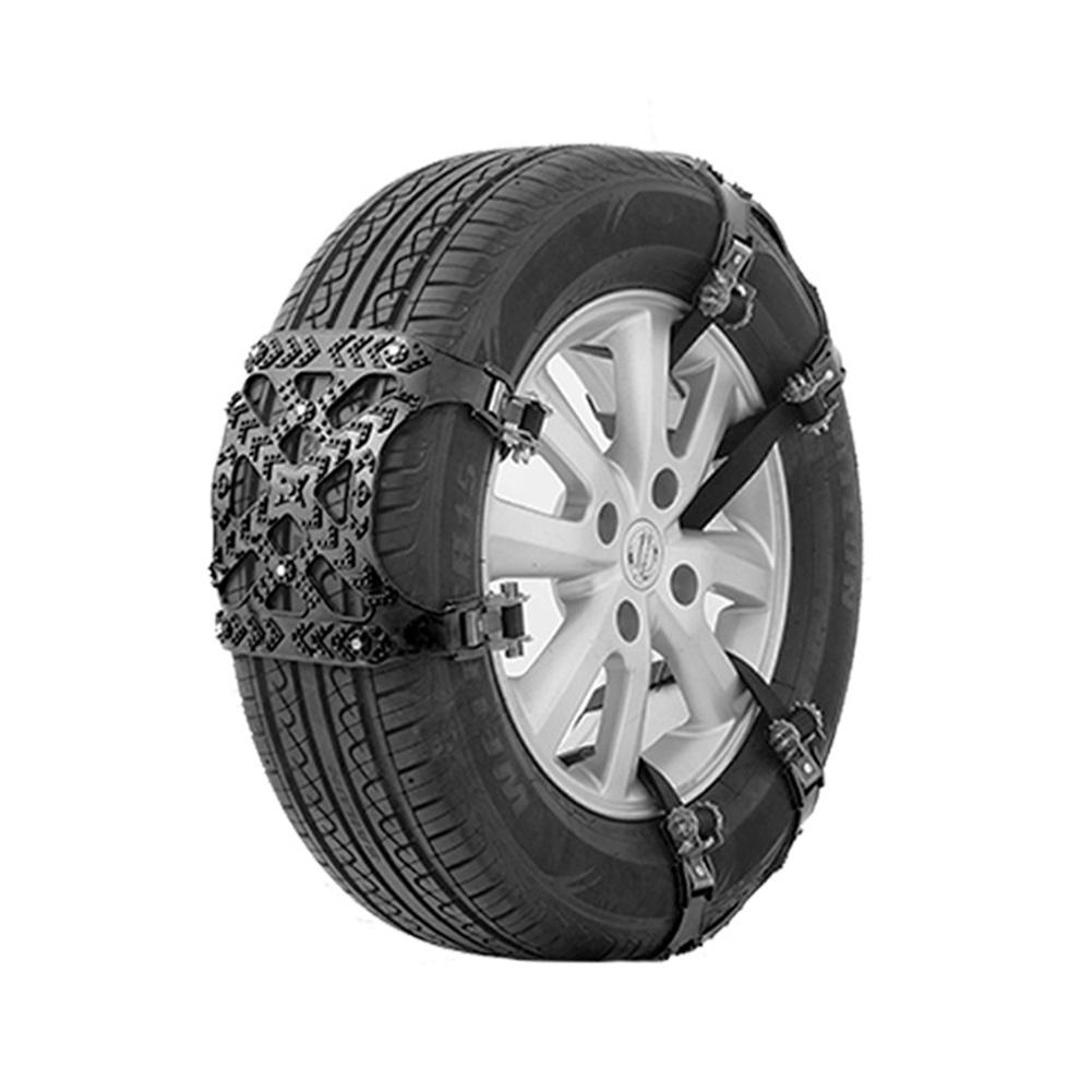 Chaîne de neige universelle de basse température et résistante à l'usure de chaîne de neige de pneu de voiture d'hiver appropriée à la route de glace/neige/sable/boue: Black