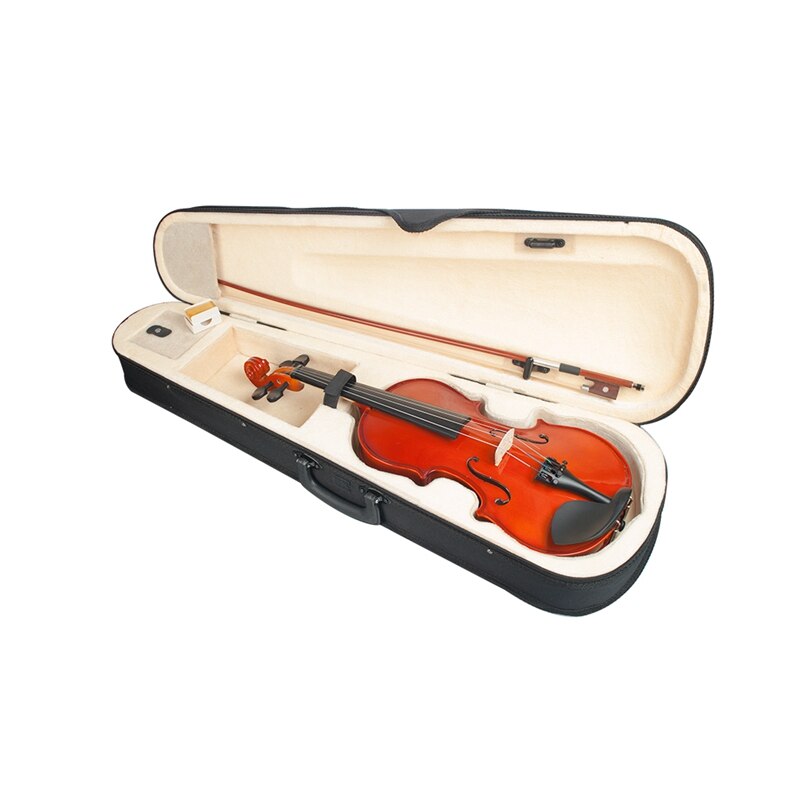 1/4 High-Gloss Violin Finished Violin Student Violin with Box + Bow + Rosin Student Indoor Cello Natural Violin