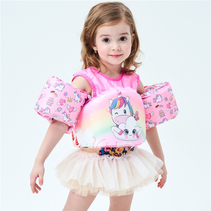 Kids Cartoon Boating Life Vest Surfing Ship Life Preserver For Girls Lovely Life Jacket Vest For Children Life Saving Wear 2-7 Y