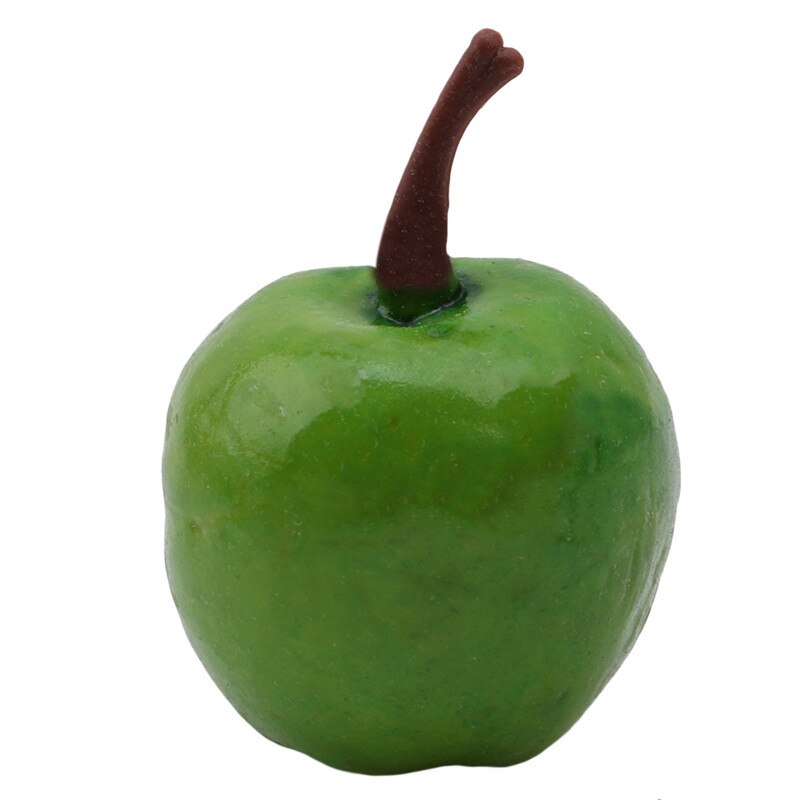 20 stks/set Plastic Simulatie Kunstmatige Model Rekwisieten House Party Mini Nep Fruit Appel Peer Citroen Aardbei Cherry Banaan: apple