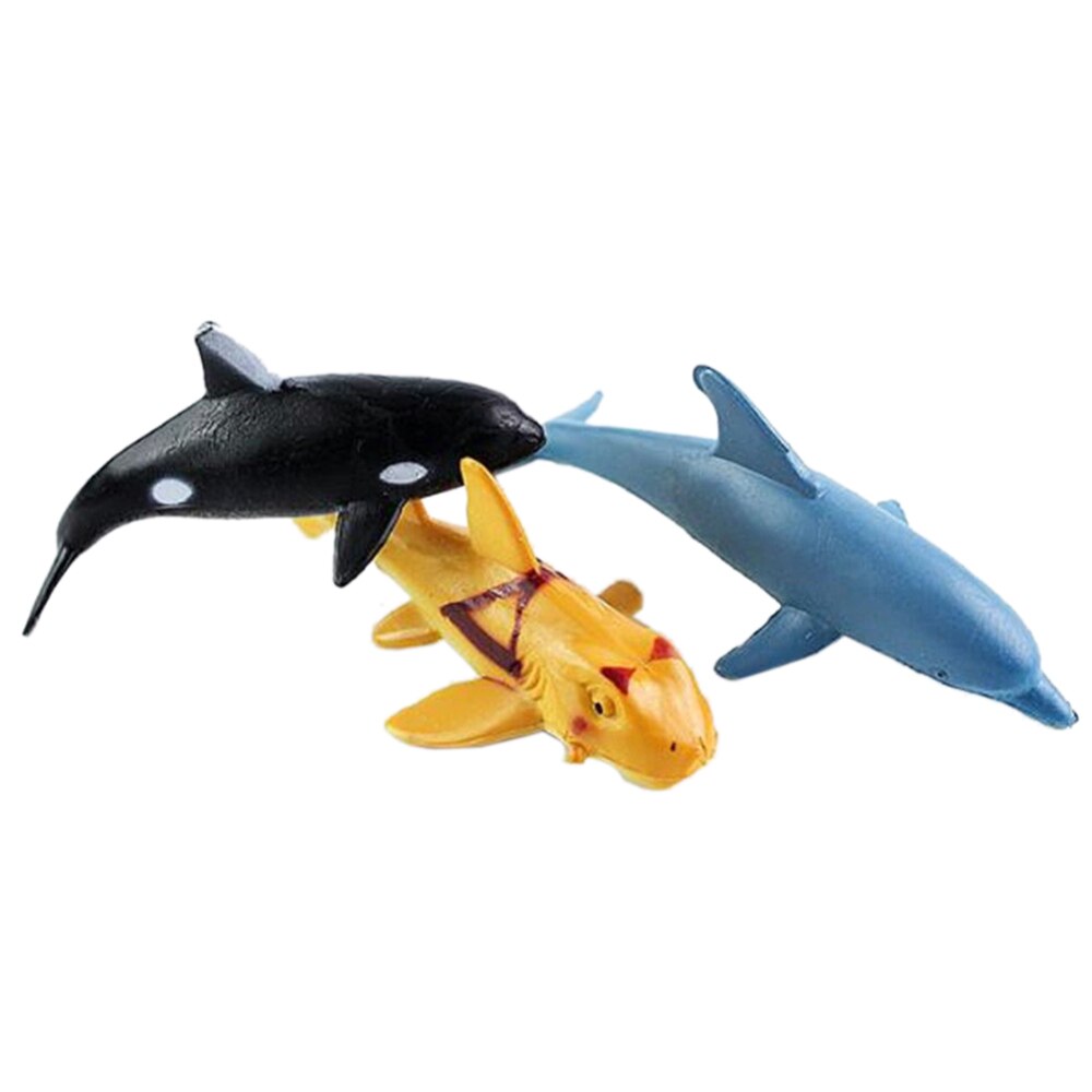 24 Pcs Pvc Oceaan Dieren Figuur Zeedieren Model Speelgoed Dolfijn Schildpad Simulatie Oceaan Kinderen Speelgoed Voor Kinderen