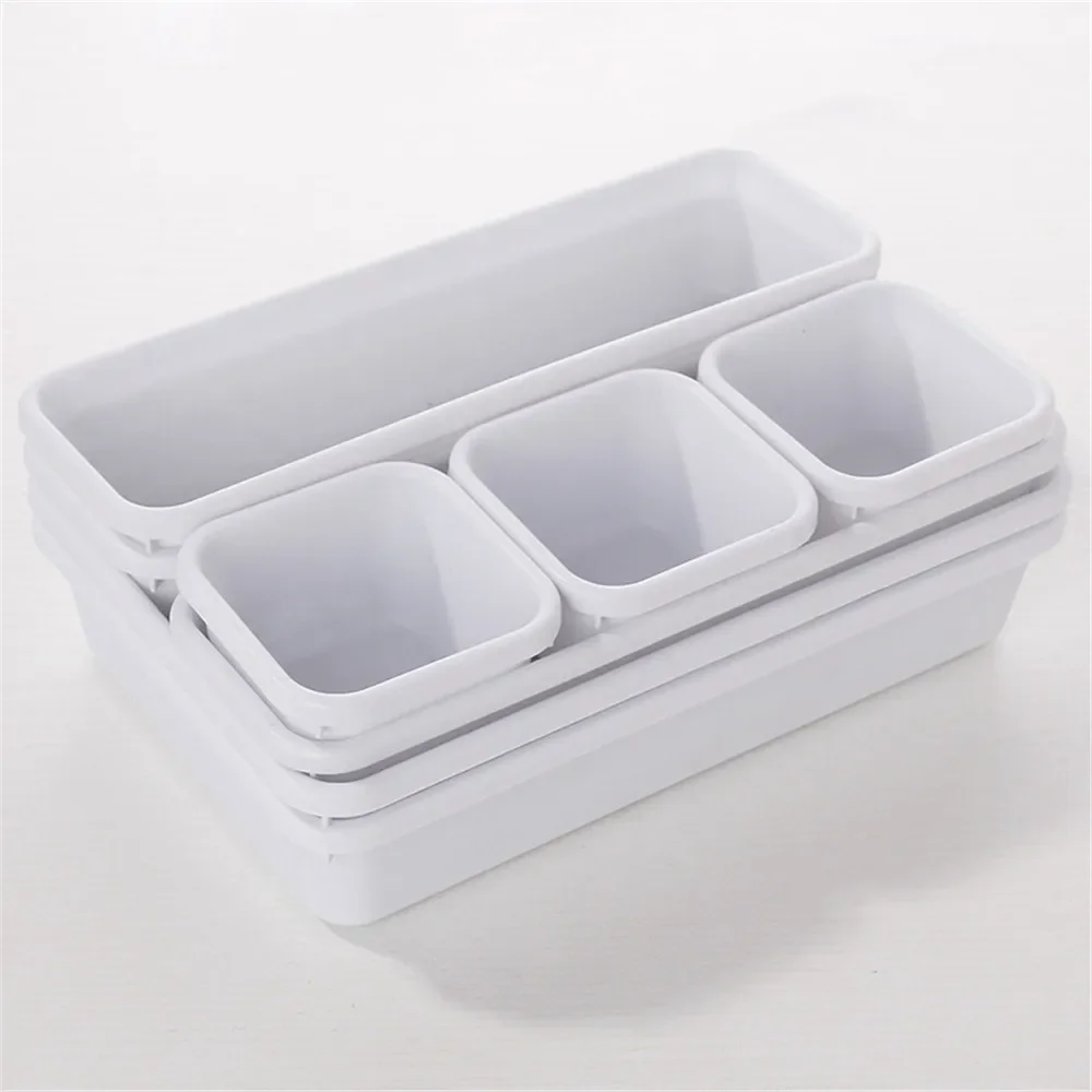 1pcs Drawer Dividers Adjustable Kitchen Expansion Contraction Combination Drawer Organizer Plastic Organizer Storage Box: green
