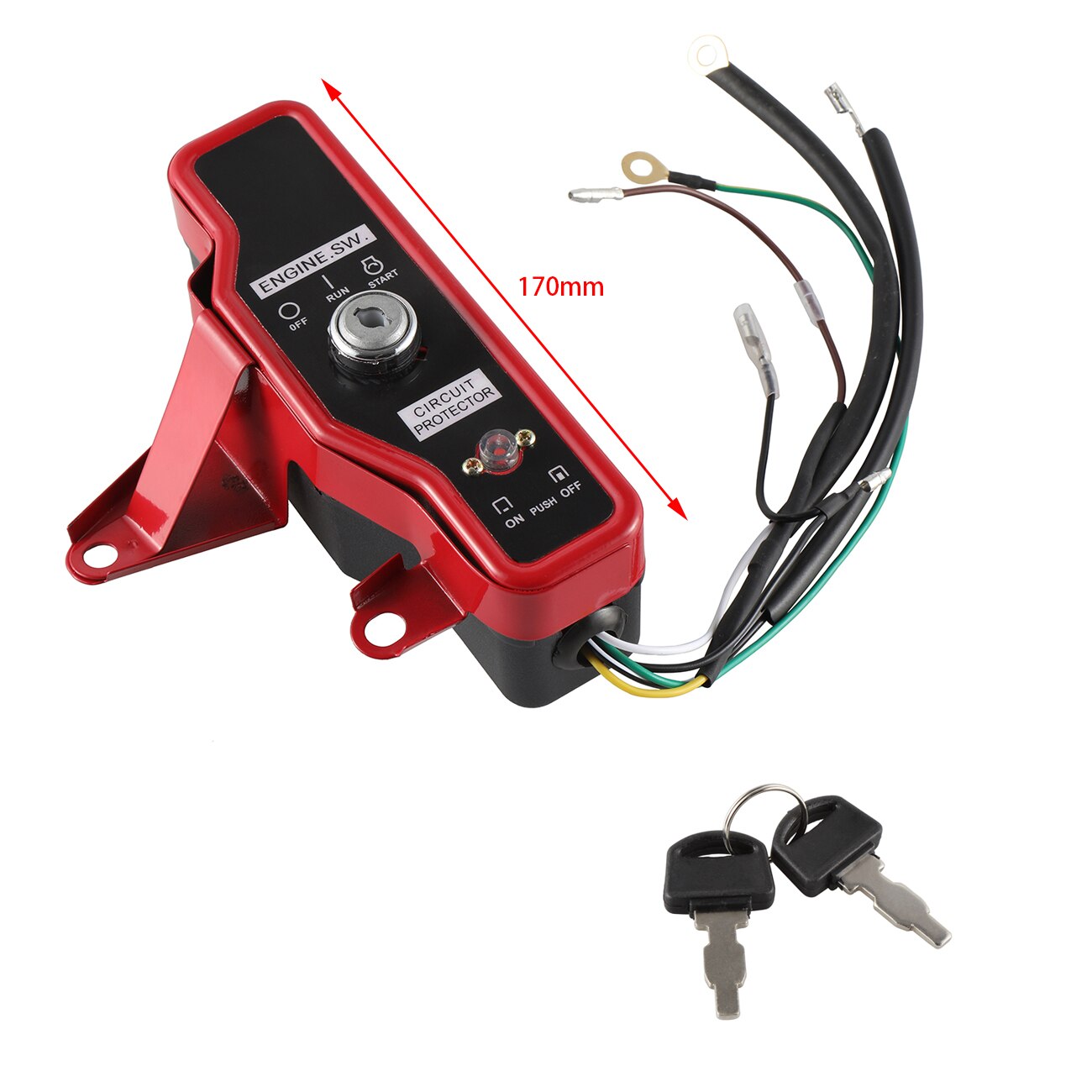 Voor Honda GX160 5.5HP & GX200 6.5HP Hardware Kit Contactslot Box W/Toetsen