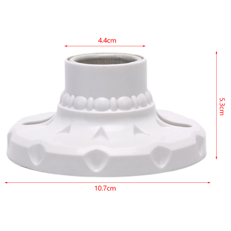 E27 portalampada a portato in ceramica portalampada tondo base per lampada a sospensione base per lampada da parete a soffitto industriale