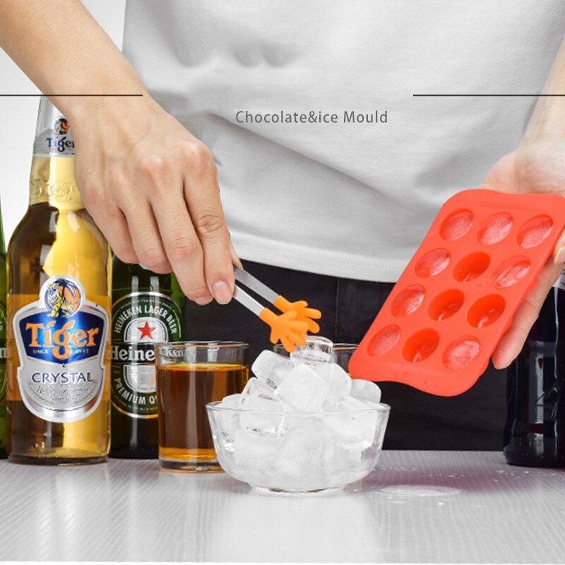 Molde para hacer hielo, DIY, molde para cubitos de hielo, bandeja de hielo de silicona, fabricante de cubitos de hielo, Bar, cocina, Alimentaria, accesorios de silicona #1