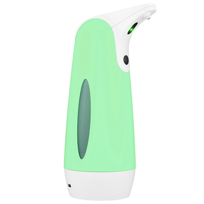 Automatic Soap Dispenser USB Infrared Motion Sensor Waterproof Pressless Foaming Soap Dispenser for Home Bathroom: Green