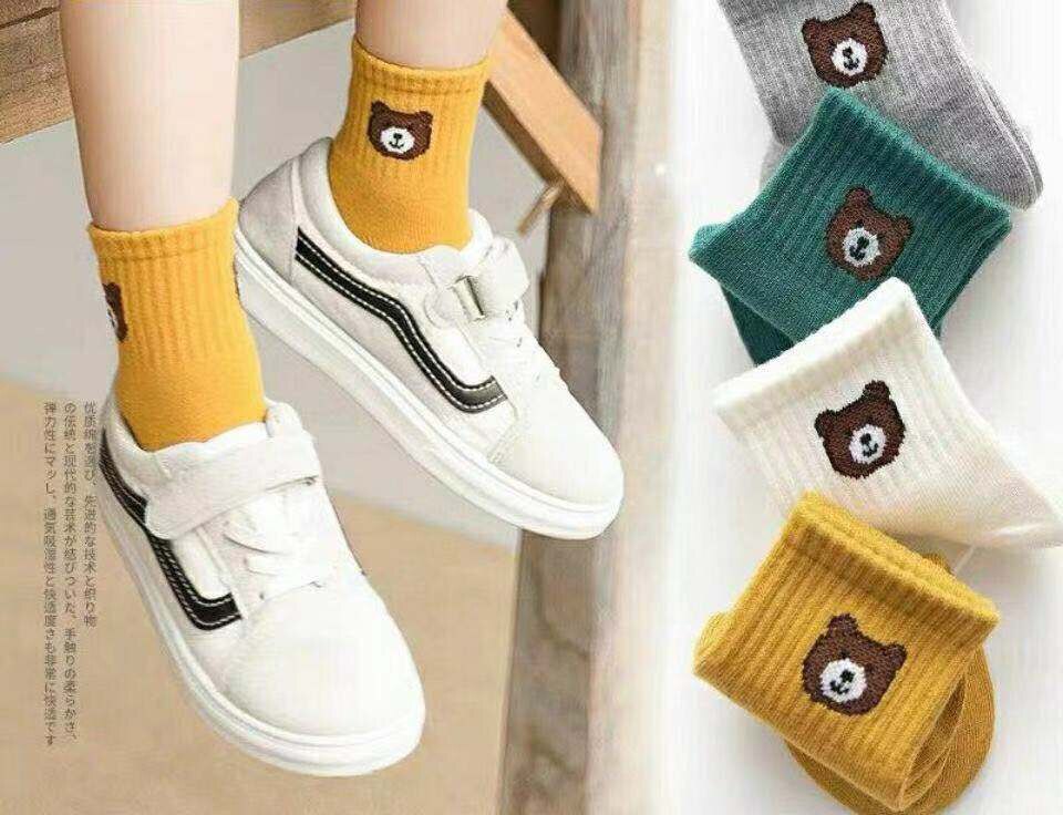 5 stuks/partij kindersokken herfst winter jongen studenten meisjes baby babysokken tube katoenen sokken kindersokken goedkope spullen babysokken