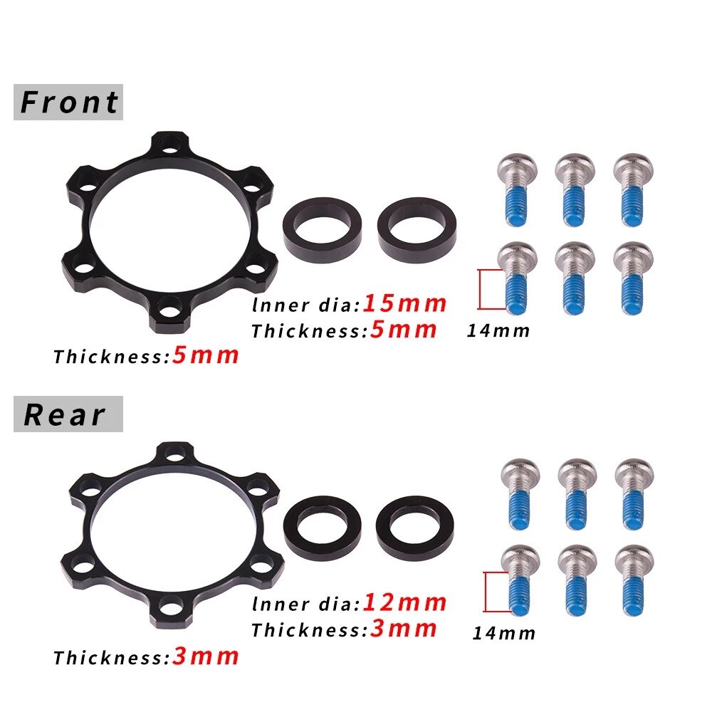 Boost Hub Conversion Kit 100*15 to 110*15 142*12 to 148*12 Adapter Boost Fork Bike Hub Spacer Washer 6 Bolt Bicycle Hubs