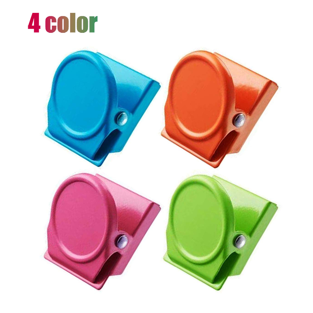 4 stuks Ronde Vorm Metalen Koelkastmagneet Clip kleurrijke Tone Magnetische voor keuken, pantry, kantoor, ambacht kamer, garage