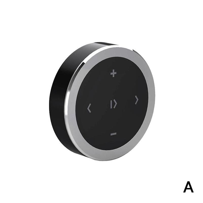 1pcs Car Wireless Bluetooth 3.0 Receiver Controller Bluetooth Media Control Button Car Steering Wheel Remote Controller Receiver: silver