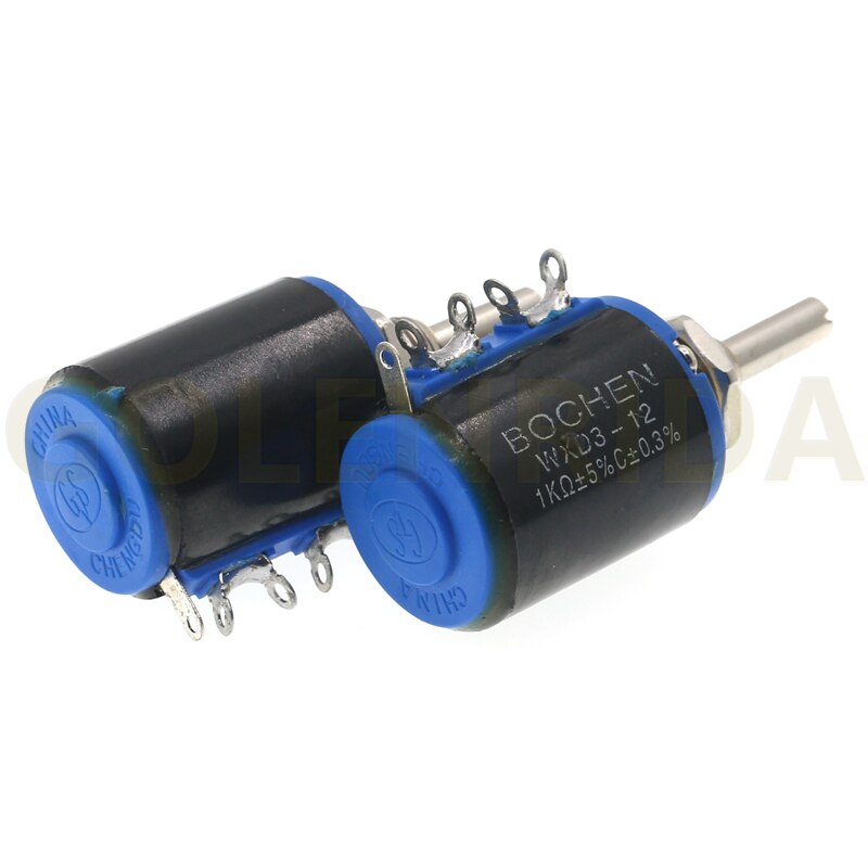 1 stücke WXD3-12-2W 100 220 470 1K 2K2 3K3 4K7 10K 22K 33K 47K Ohm 100R 220R 470R 2,2 K 3,3 K 4,7 K WXD3-12 2W Draht Potentiometer