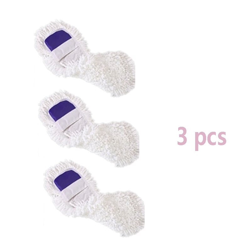 65cm Sweeper Cleaner Dry &Wet Mop Starter Kit for Cleaning Hardwood Floors Telescopic Handle Flat Mop 360 Degree Rotation: 3 pcs of choth only