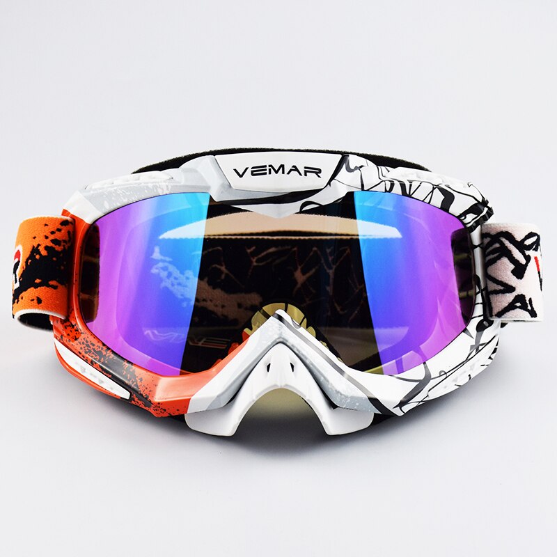 Motocross Goggles Moto Glasses Outdoor Sport Cycling Dirt-Bike Off-Road Sun Glasses MX ATV Men Motorcycle Helmet Goggles: Orange