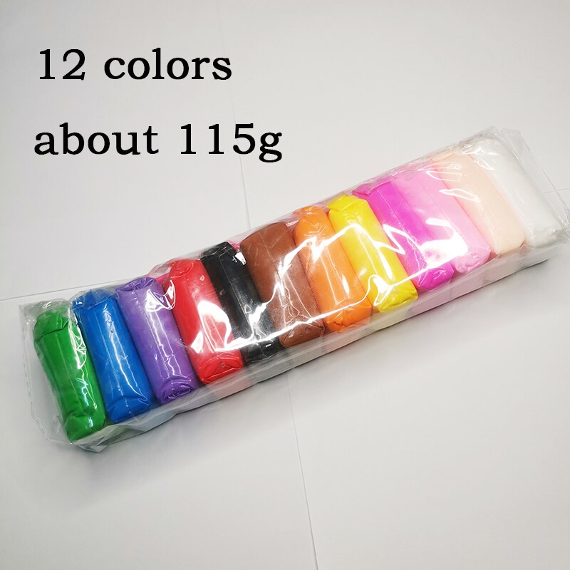 36 Kleuren/Set Pluizige Super Licht Zachte Klei Kinderen Diy Educatief Speelgoed Air Droog Fidget Gom Polymer Plasticine Klei speelgoed