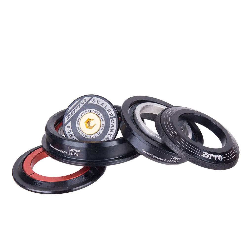 Ztto mtb cykel vejcykel headset headset  zs44 zs56 cnc 1 1/8 " -1 1/2 " 1.5 konisk 28.6 lige rør gaffel intern 44 56 headset