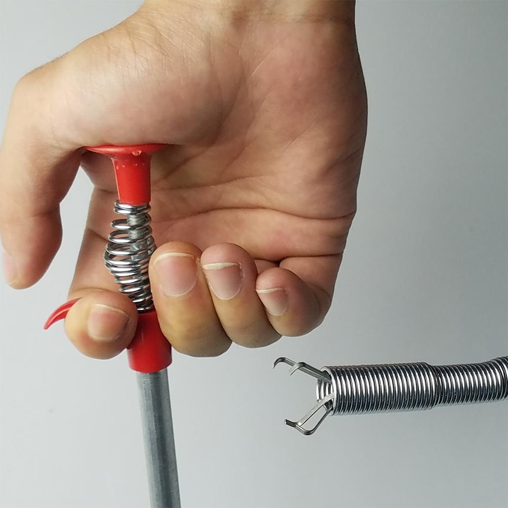 AKDSteel 1.6m 4 Claw Spring Grip Narrow Bend Curve Grabber for Picking up Nuts Bolts Flexible Pick Up Tool