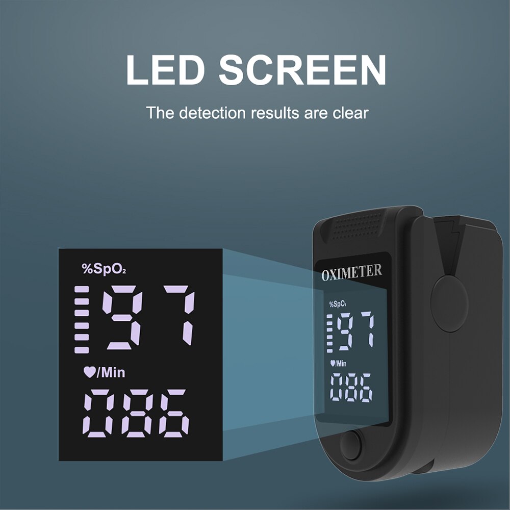 Household Digital Fingertip pulse Oximeter Blood Oxygen Saturation Meter Finger SPO2 PR Monitor health Care