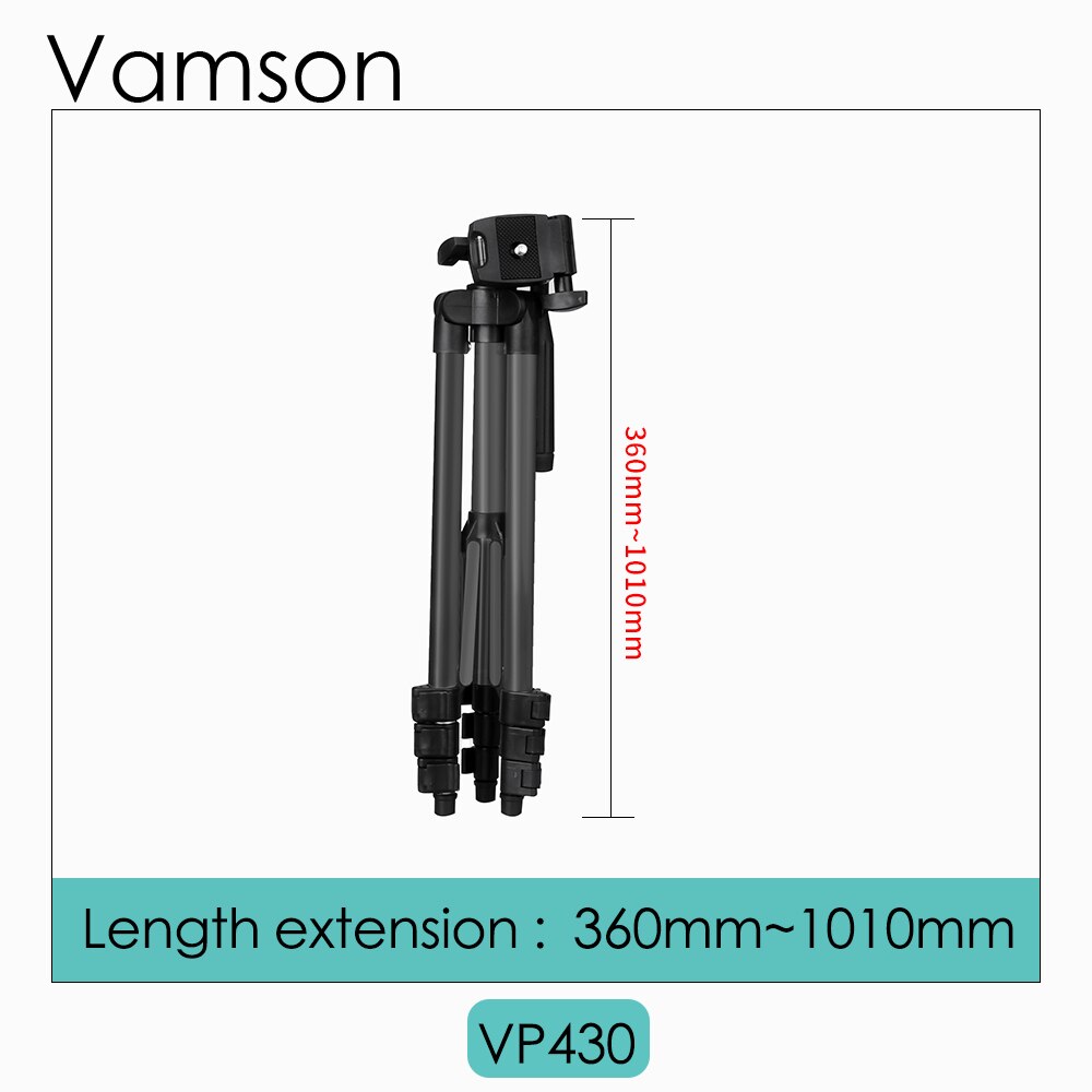 for Camera Tripod Travel Monopod Adjustable Stand with Phone Holder for Gopro hero 8 Black 7 6 for Camcorder Video Vlog: VP430
