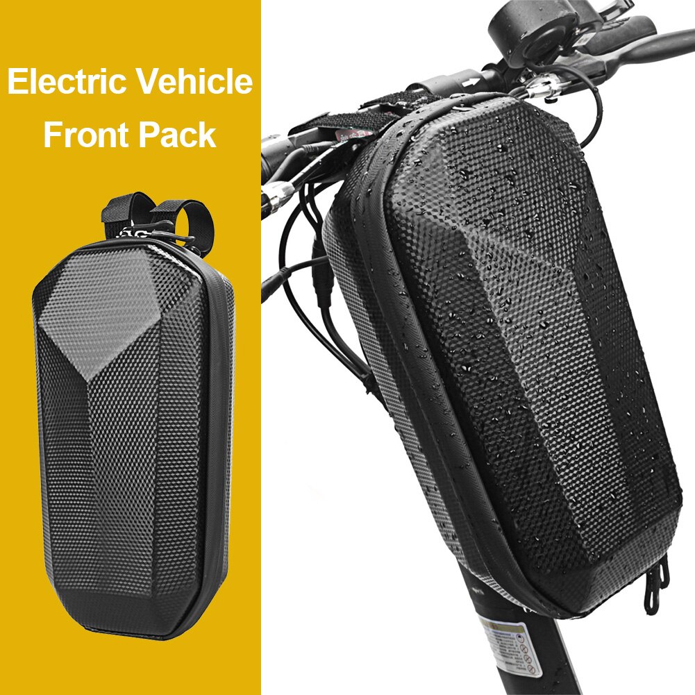 Electric Scooter Bag Hard EVA Waterproof Front Hanging Pouch Folding Bicycle Handlebar Package