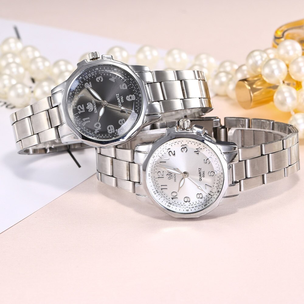 Casual Women Stainless Steel Band Analog Quartz Round Wrist Watch Watches Relogio Feminino Saat