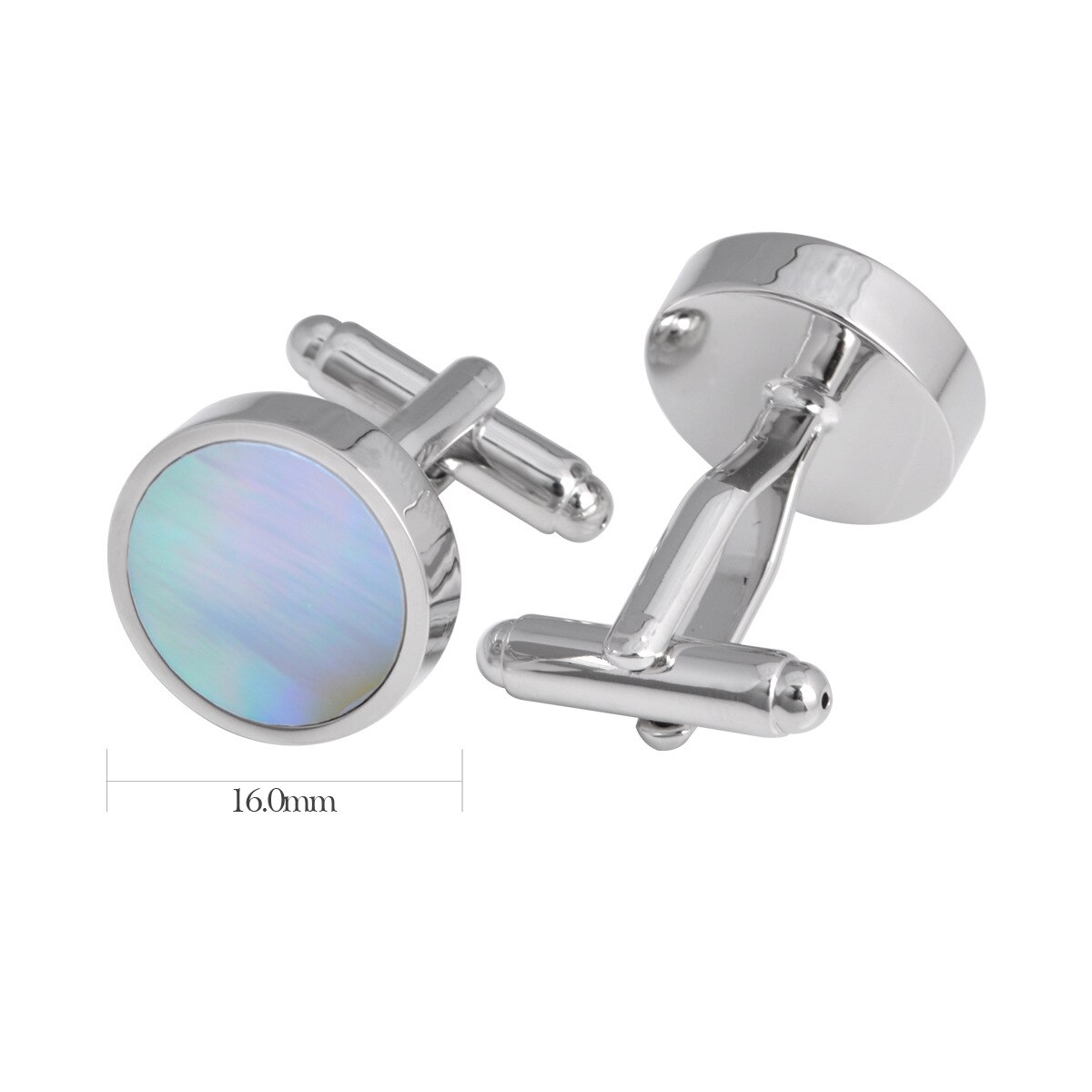 Gemelos de a la para hombre, joyería de Metal, gemelos franceses, camisa para hombre, decoración de negocios, accesorios de boda para hombre,: Blue