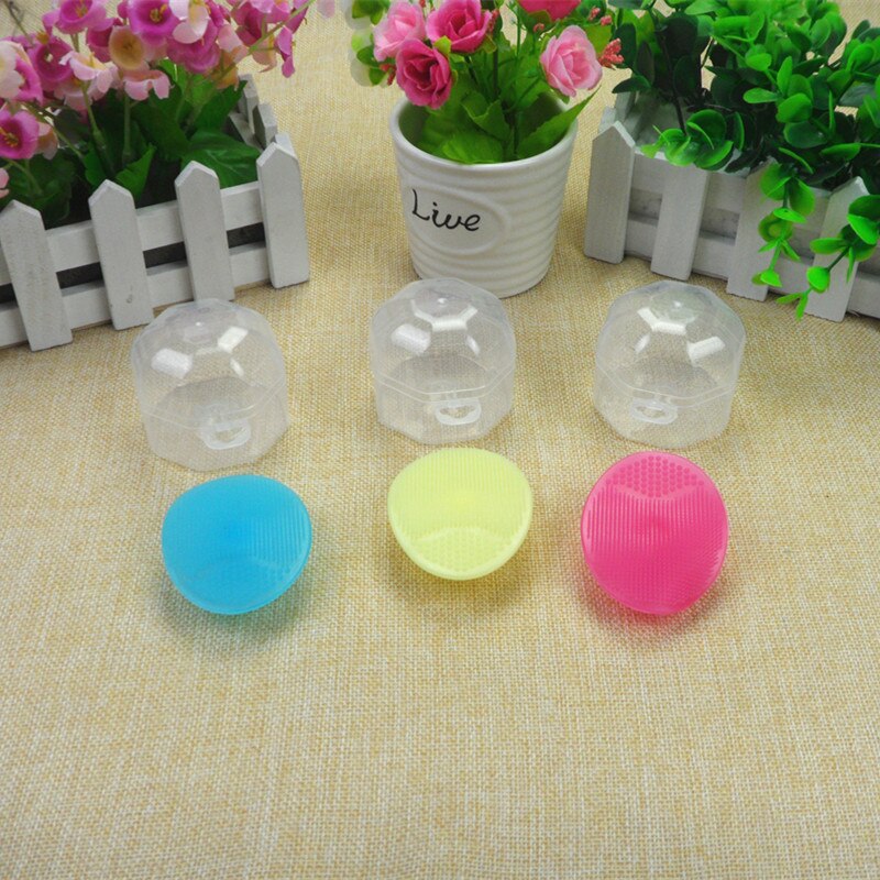 Hzirip 3 Colors Newborn Baby Soft Silica Gel Healthy Shampoo Brush Massage Bath Brush Soft Brush Infant Body Hair