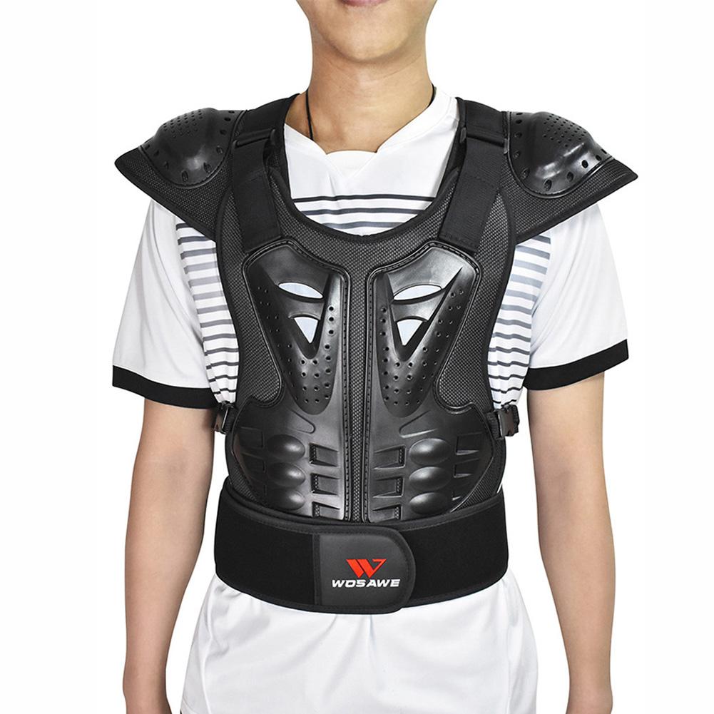 Adult Protective Removable Vest Chest Spine Protector Armor Vest With Adjustable Buckle For Cycling Skiing Skateboard Supplies
